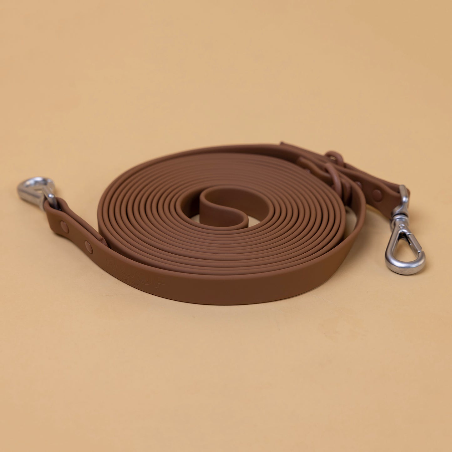 Lang line - Vandtæt Biothane 5m BRUN